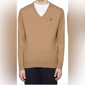 Ralph Lauren Pima Cotton V Neck Pullover, L
